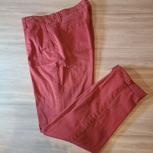 Vintage America Blues Terracotta Pants Women's Size 8 / 29 Casual Orange Cotton